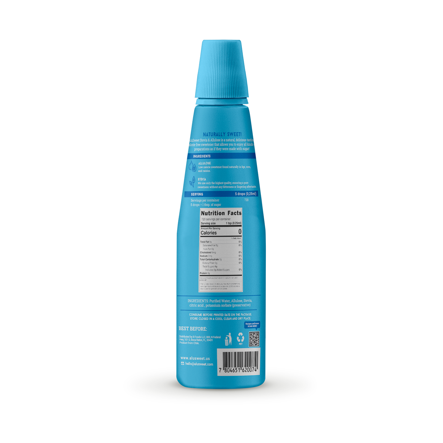 Biofoods AluSweet Allulose + Stevia Drops