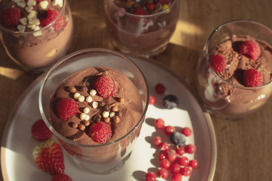 Mousse de chocolate sin azúcar