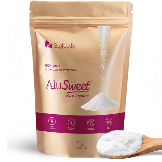 Alusweet Tagatose 100% Pure | Prebiotic & Keto Sweetener (3 lbs)