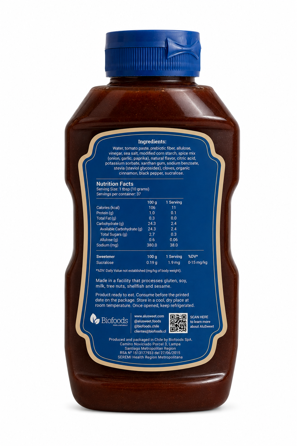 AluSweet Sugar-Free BBQ Sauce