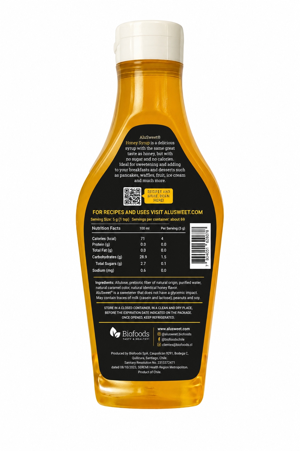 AluSweet Honey Flavor Syrup