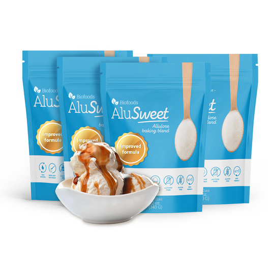 Biofoods AluSweet, Allulose based Sweetener, Pack of 4 (12 Oz each )