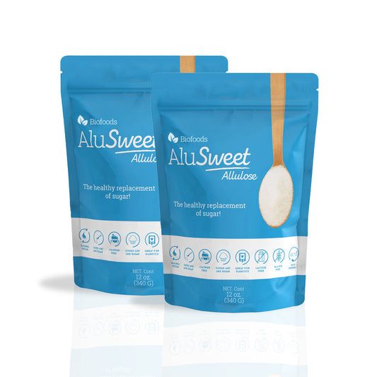 Biofoods AluSweet, Allulose based Sweetener Pack of 2 (12 Oz each )