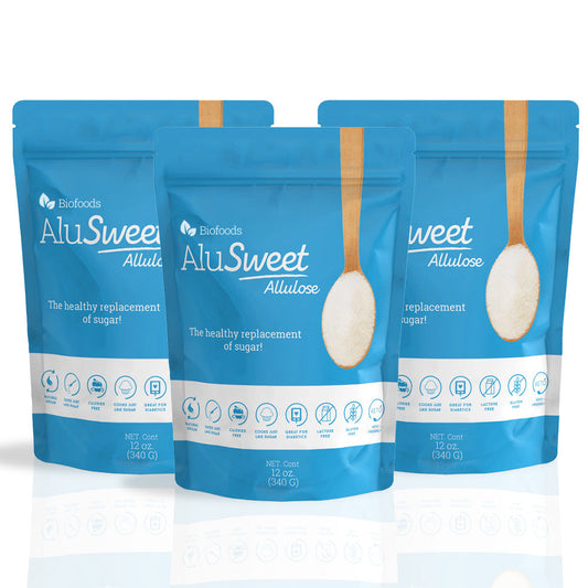 Biofoods AluSweet, Allulose based Sweetener, Pack of 3 (12 Oz each )