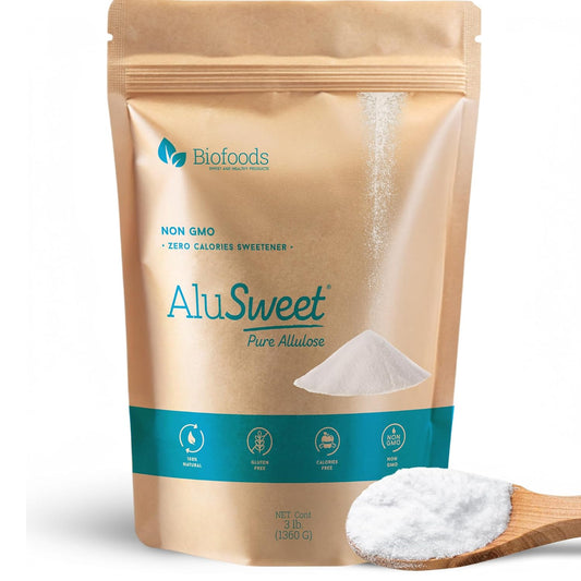 Alusweet 100% Pure Allulose | Zero Calorie Keto Sweetener (3 lbs)