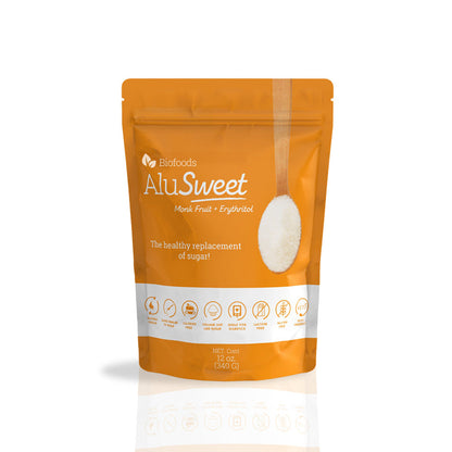 Biofoods Alusweet Erythritol + Monkfruit Sweetener (12 Oz)