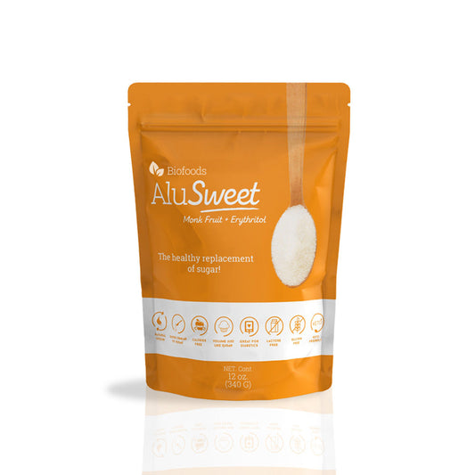 Biofoods Alusweet Erythritol + Monkfruit Sweetener (12 Oz)