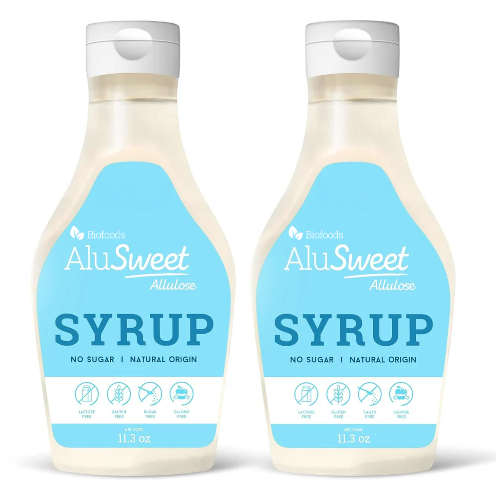 Biofoods Alusweet Allulose Syrup- Sugar Free Syrup - 11 fl oz- 2 Pack
