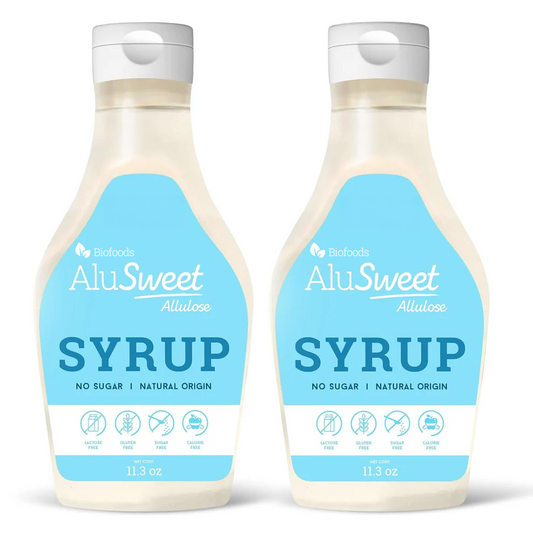 Biofoods Alusweet Allulose Syrup- Sugar Free Syrup - 11 fl oz- 2 Pack