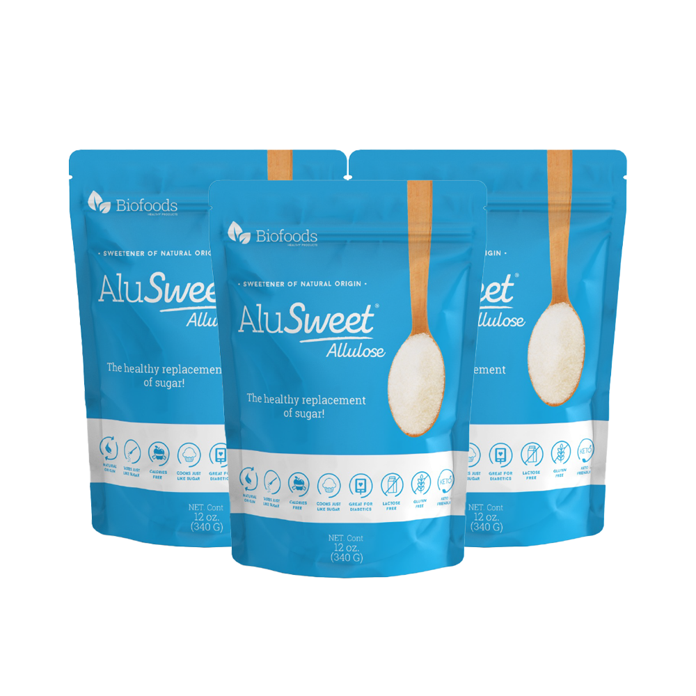 AluSweet, Allulose based Sweetener, Pack of 3 (12 Oz each )