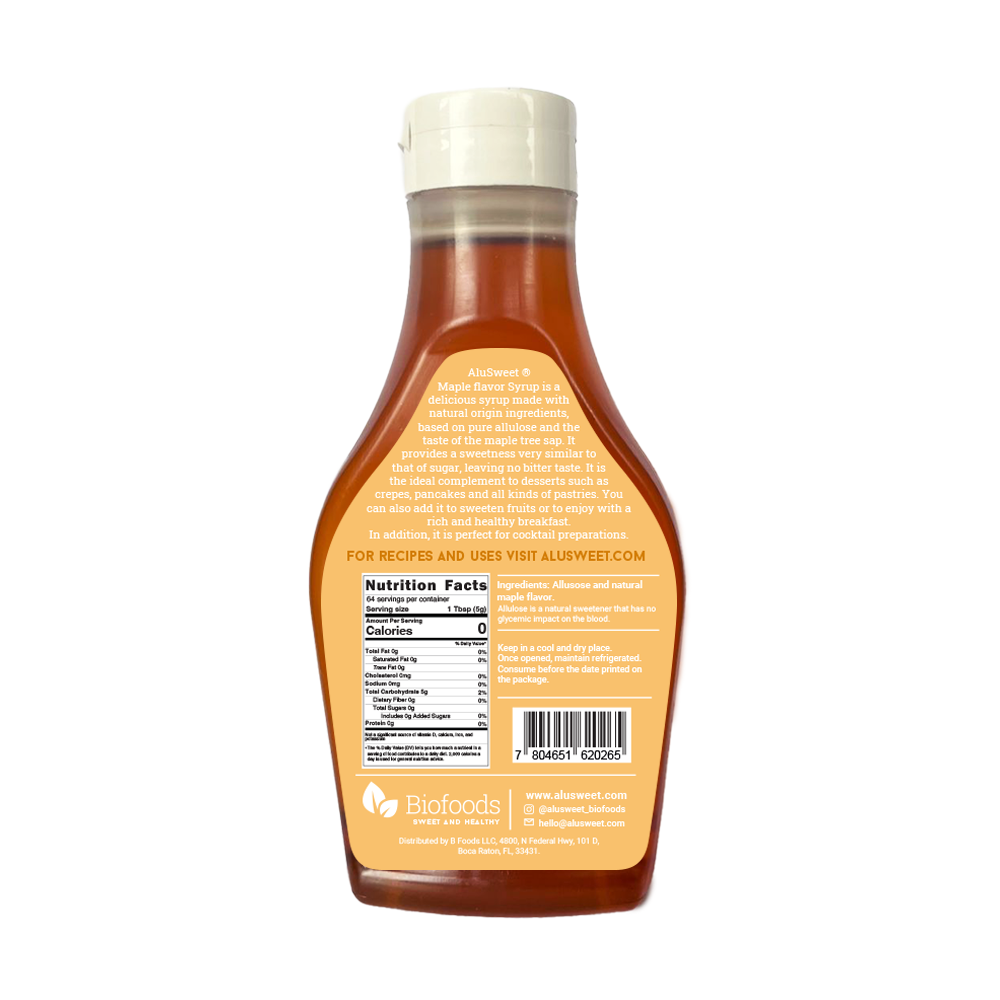 Pack of Alusweet Maple Syrup + Allulose Syrup